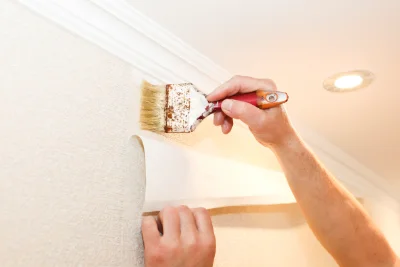 Pose de papier peint à Gours — revêtements muraux et toiles de verre